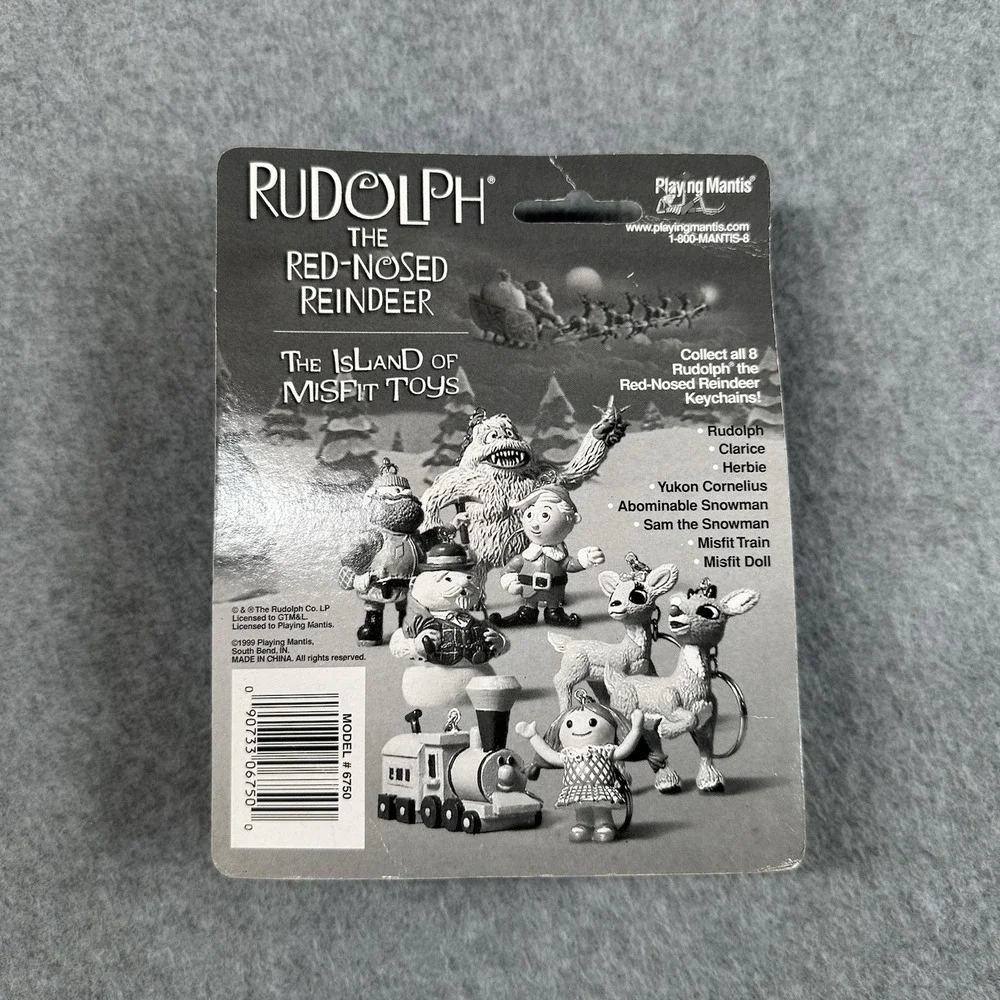 Vintage 1999 Playing Mantis Rudolph Herbie CVS‎ Keychain NIP Rare